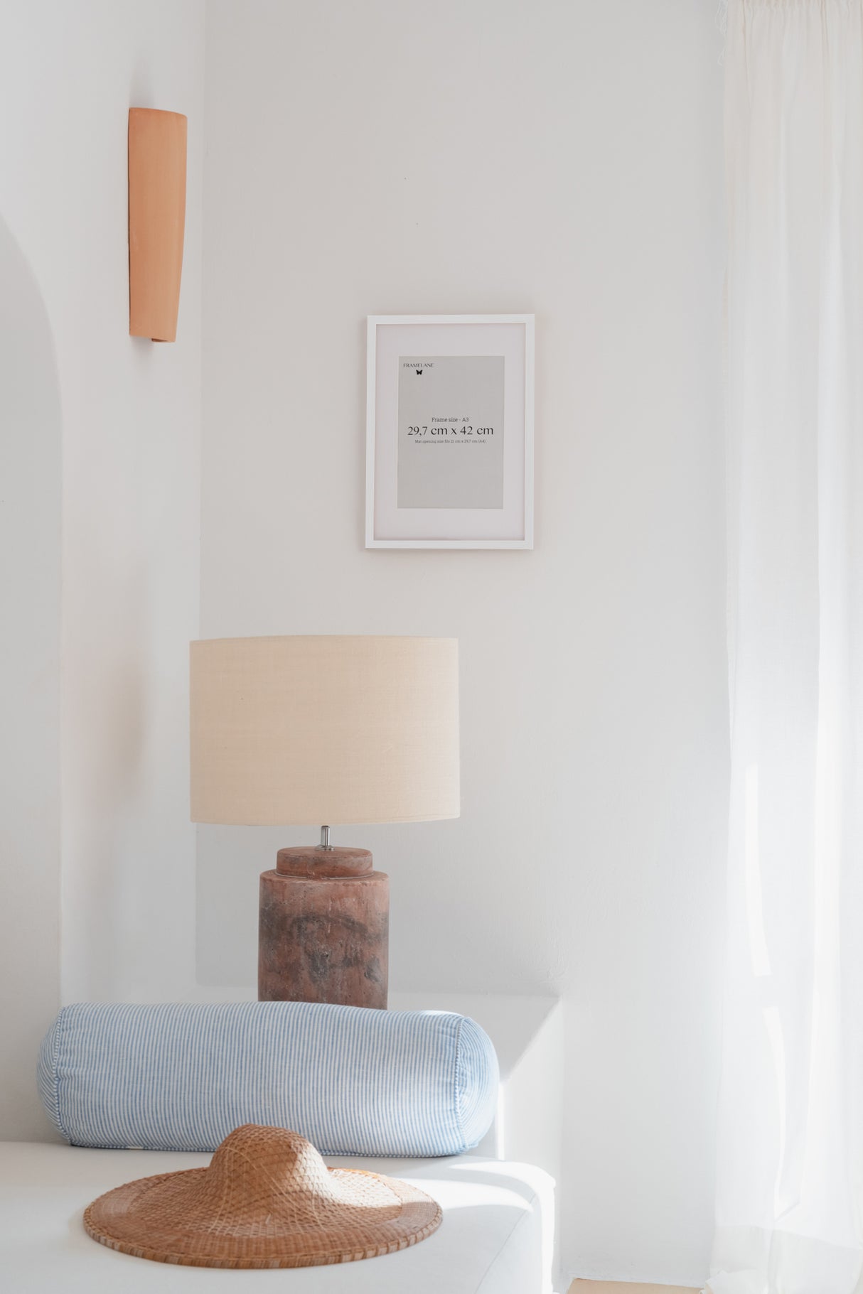 2 Marcos de madera de roble blanco, 29,7x42 cm (A3)