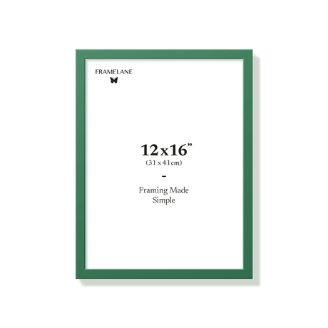 Forest green picture frame 12x16 in, front view