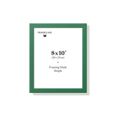 Forest green picture frame 8x10 in, front view
