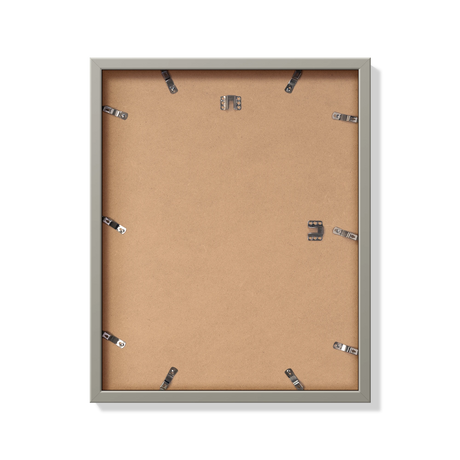 Back of gray 16x20 in frame with hanging hardware