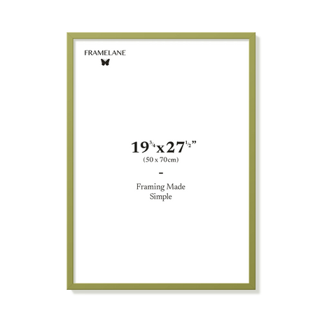 Khaki green picture frame 50x70 cm, front view