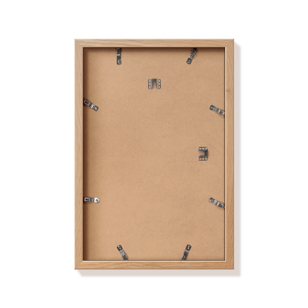 Back of natural oak 12x18 in frame with hanging hardware