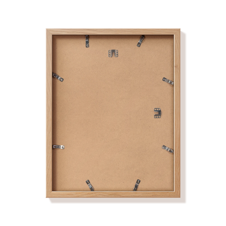 Back of natural oak 14x18 in frame with hanging hardware