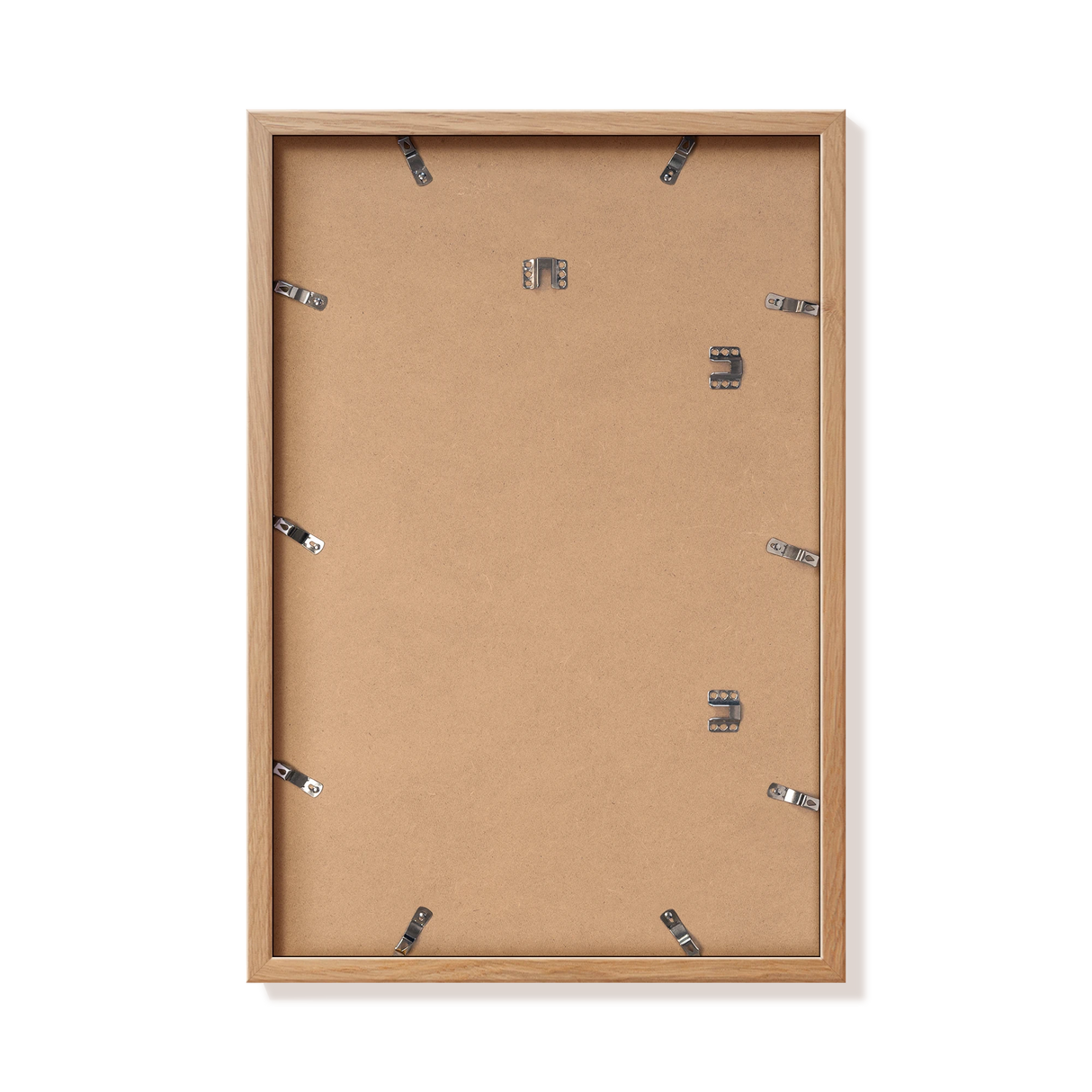 Back of natural oak 16x24 in frame with hanging hardware