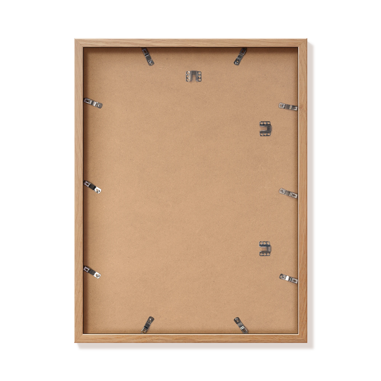 Back of natural oak 18x24 in frame with hanging hardware