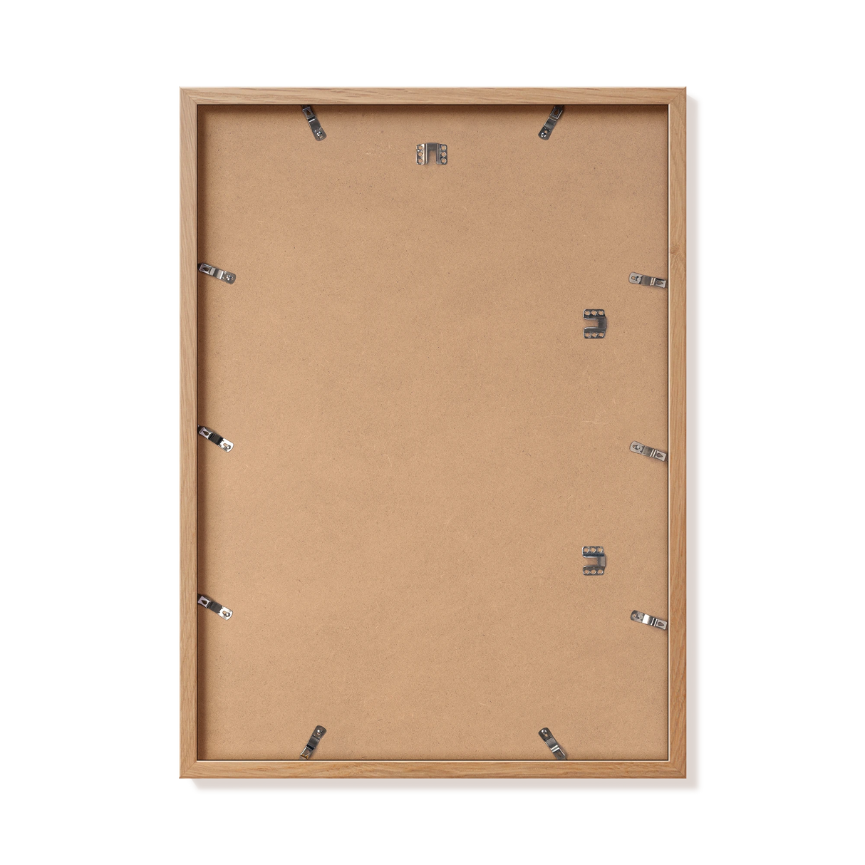 Back of natural oak 50x70 cm frame with hanging hardware