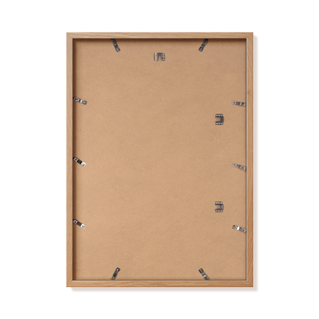 Back of natural oak 50x70 cm frame with hanging hardware