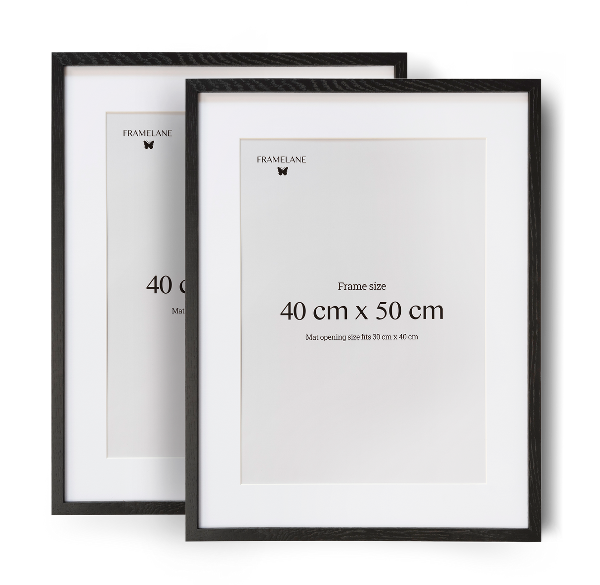 2 Black Oak Frames, 40x50cm