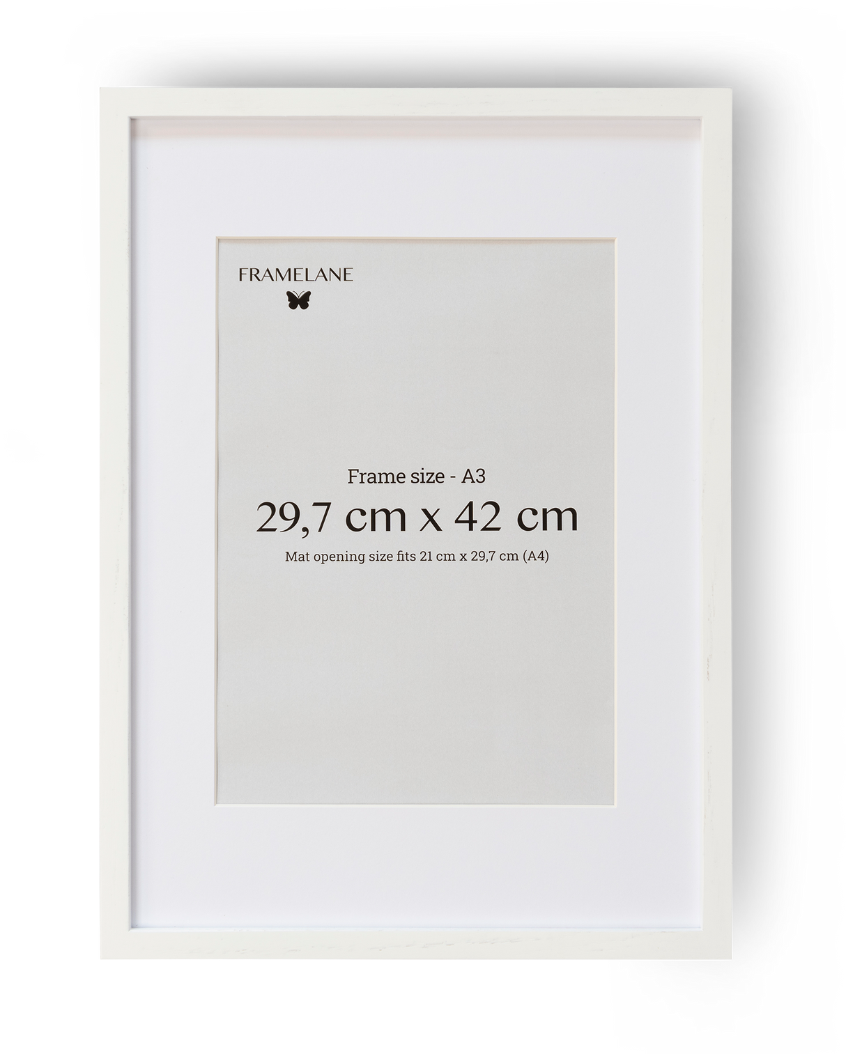 2 Marcos de madera de roble blanco, 29,7x42 cm (A3)