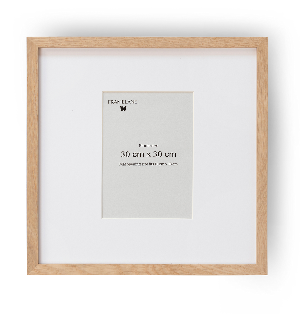 2 Natural Oak Frames, 30x30 cm