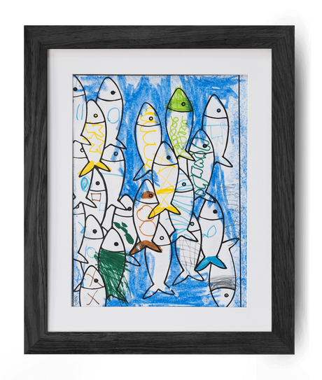 2 Black Oak Kids Art Frames (A4), 21x29.7 cm