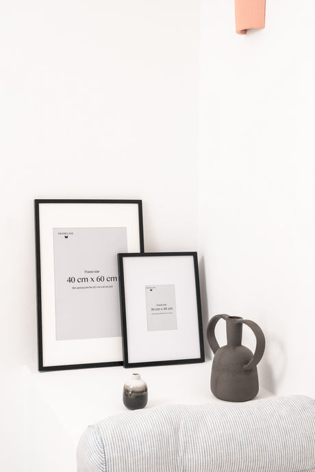 2 Black Oak Frames, 30x40cm