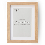 2 Natural Oak Frames, 13x18 cm