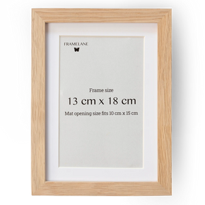 2 Natural Oak Frames, 13x18 cm