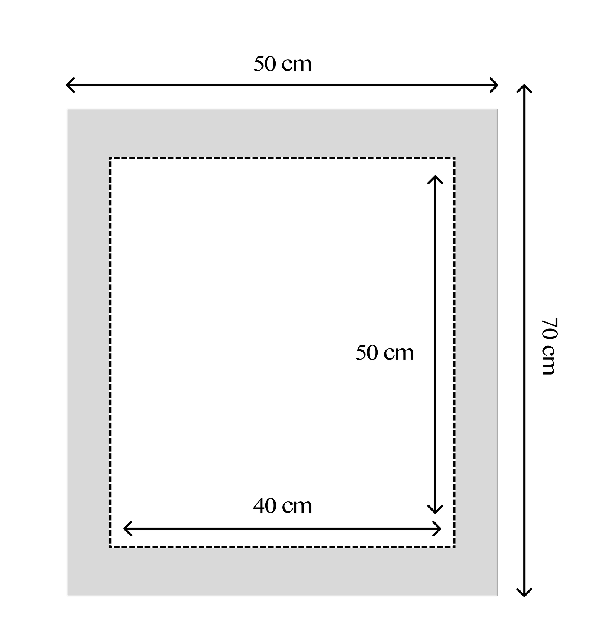 2 Natural Oak Frames, 50x70 cm