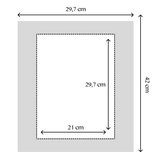 2 Natural Oak Frames, 29.7x42 cm (A3)