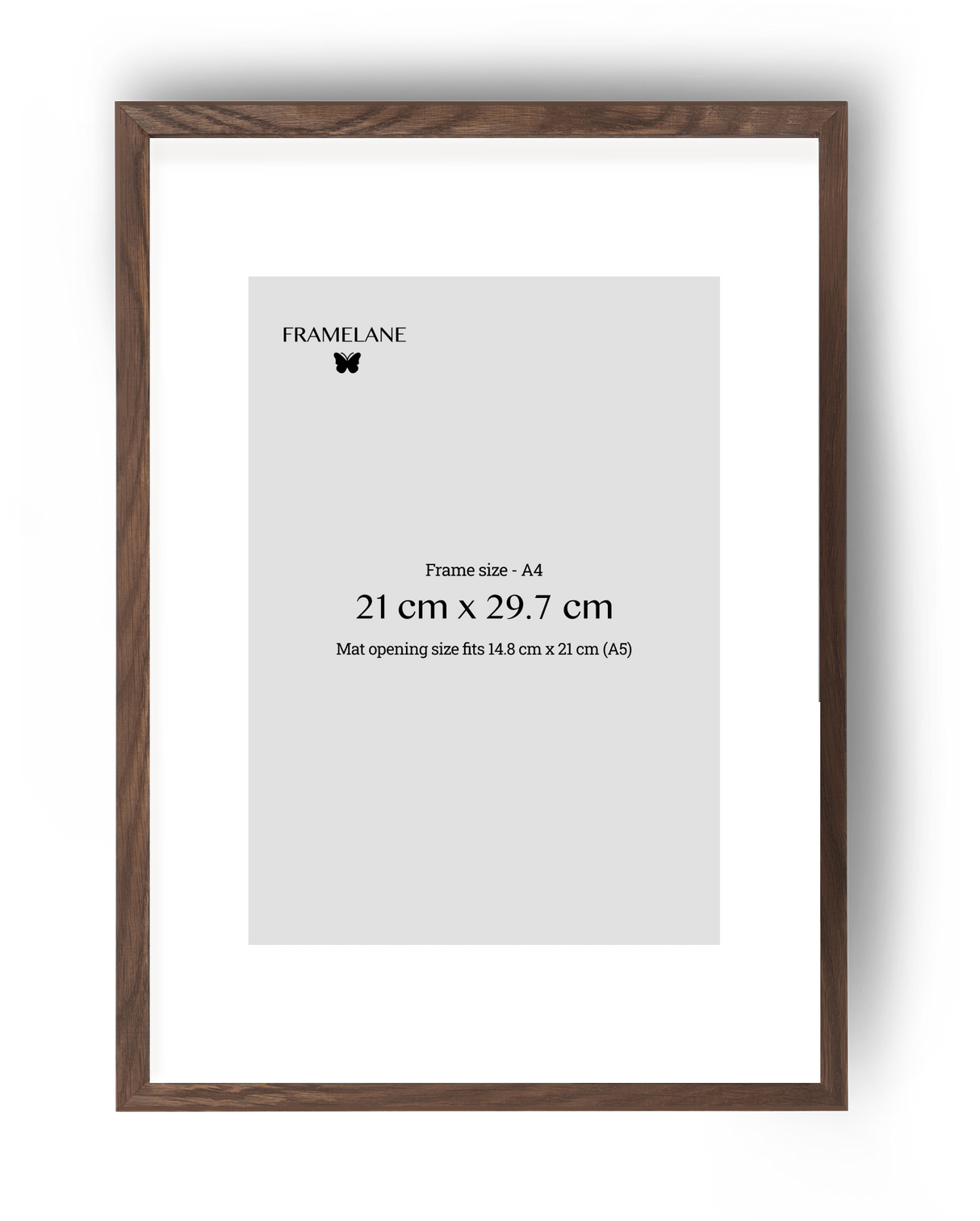 2 Dark Oak Frames, 21x29.7 cm (A4)