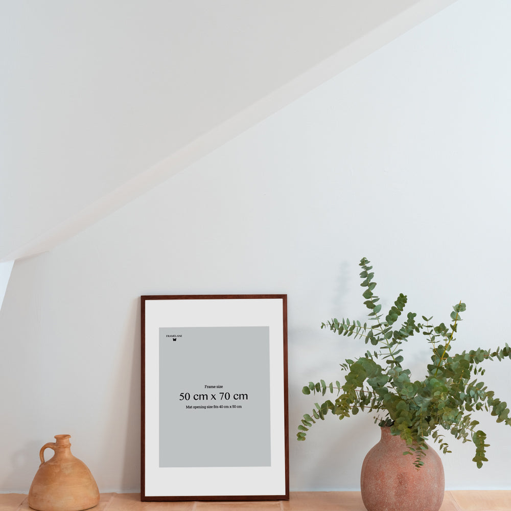 2 Dark Oak Frames, 50x70 cm