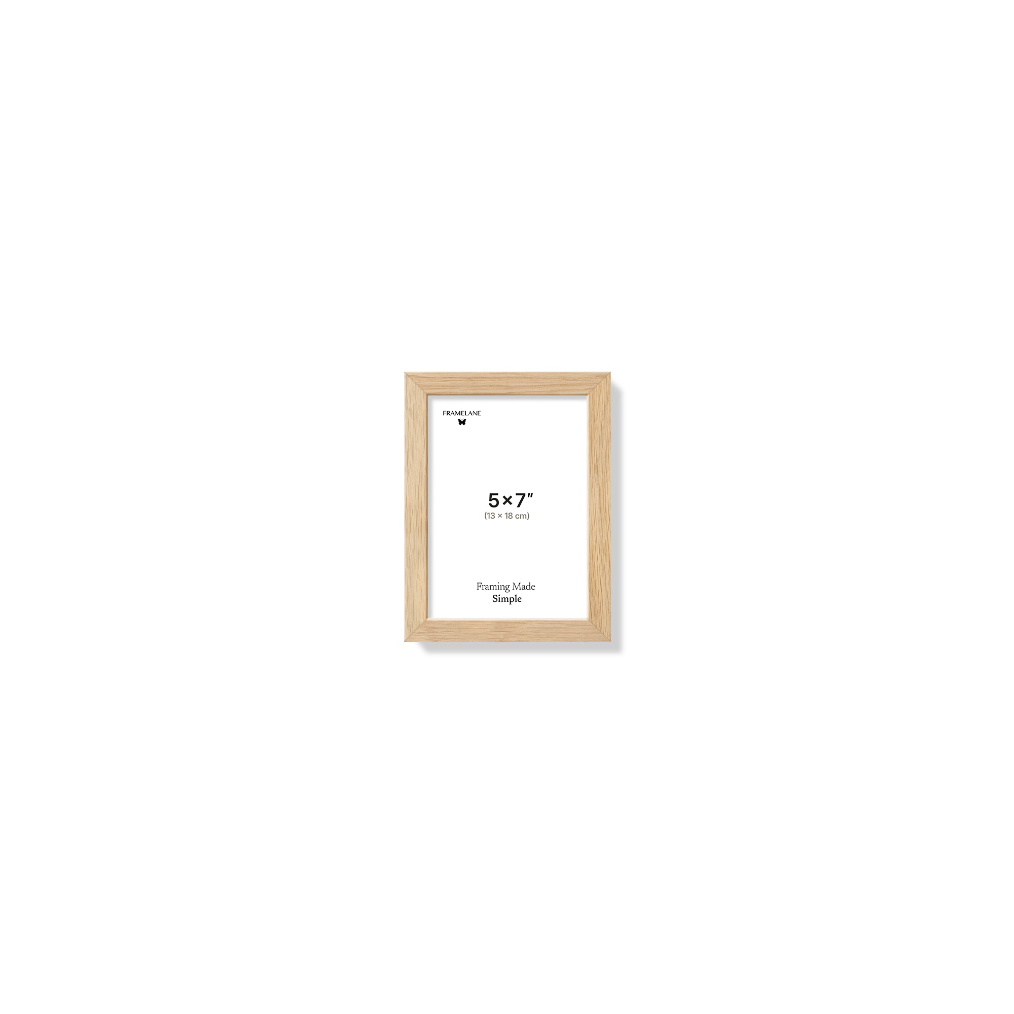 Natural Oak Picture Frame, 5x7 in | 13x18 cm (Test)