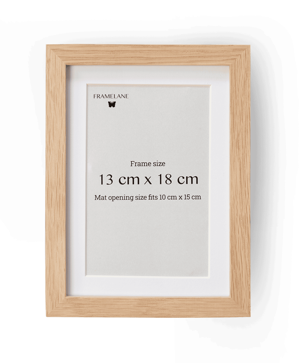 Natural Oak Picture Frame, 5x7 in | 13x18 cm (Test)