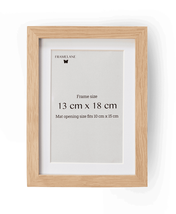 Natural Oak Picture Frame, 5x7 in | 13x18 cm (Test)