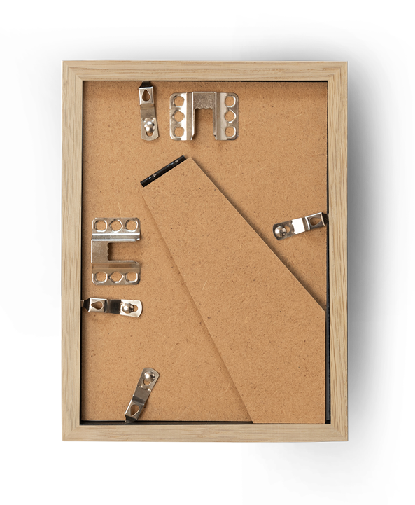 2 Natural Oak Frames, 21x29.7 cm (A4)