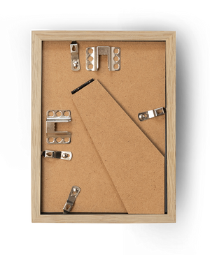 2 Natural Oak Frames, 21x29.7 cm (A4)
