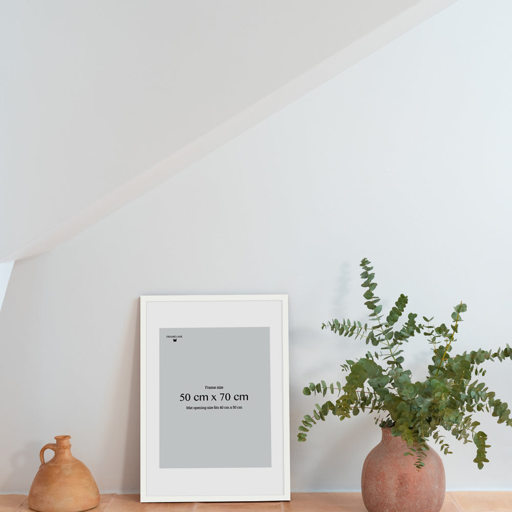 2 White Oak Frames, 50x70 cm,