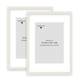 2 White Oak Frames, 21x29.7 cm (A4)