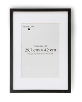 2 Marcos de madera de roble negro, 29,7x42 cm (A3)