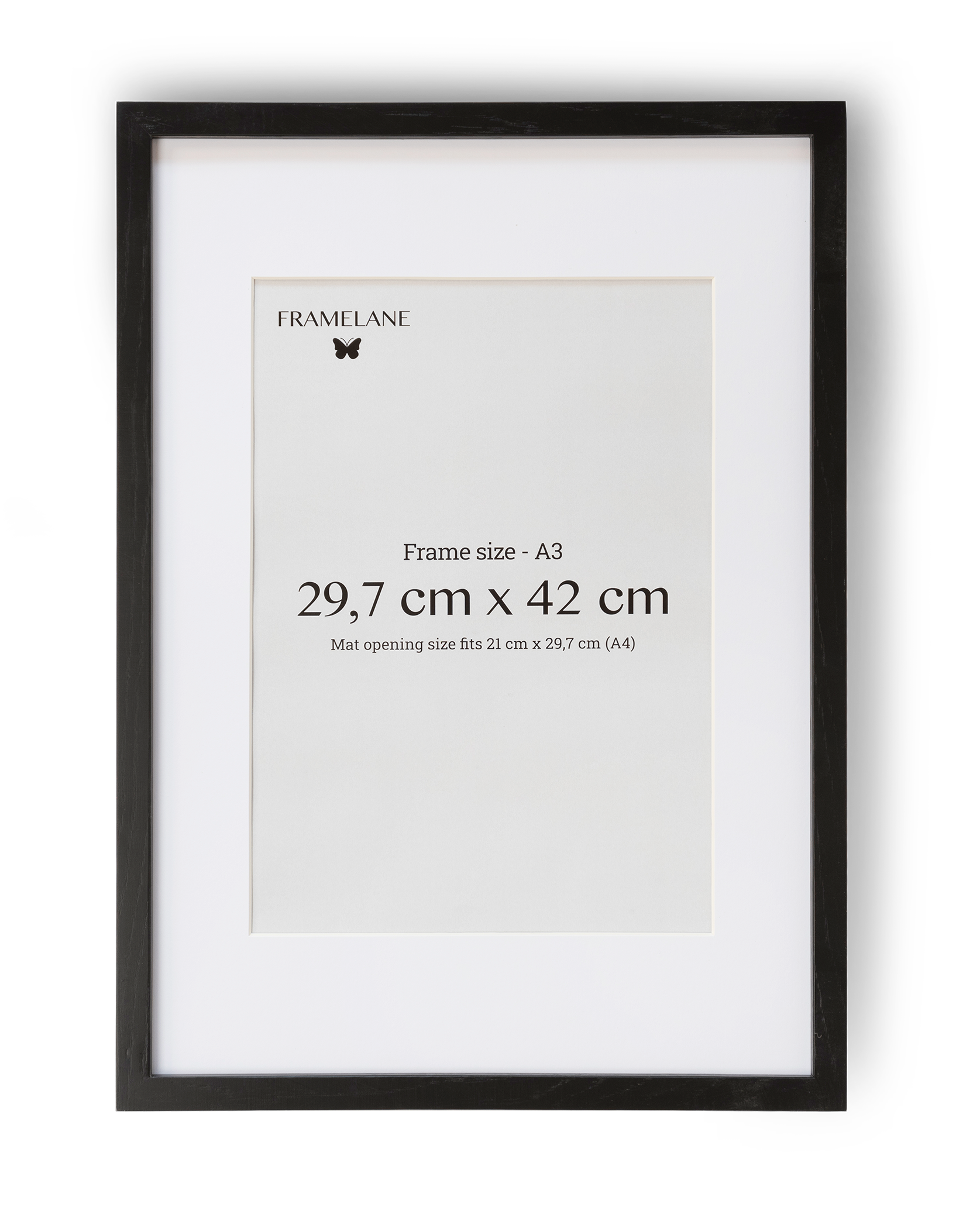 2 Black Oak Frames, 29.7x42 cm (A3)