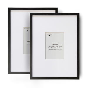 2 Black Oak Frames, 30x40cm