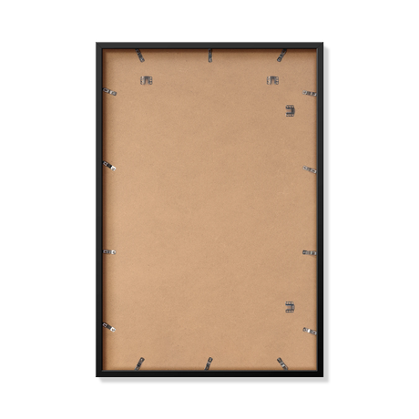 Back of black 24x36 in frame with hanging hardware