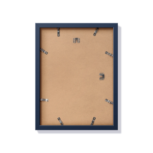 Back of blue 12x16 in frame with hanging hardware