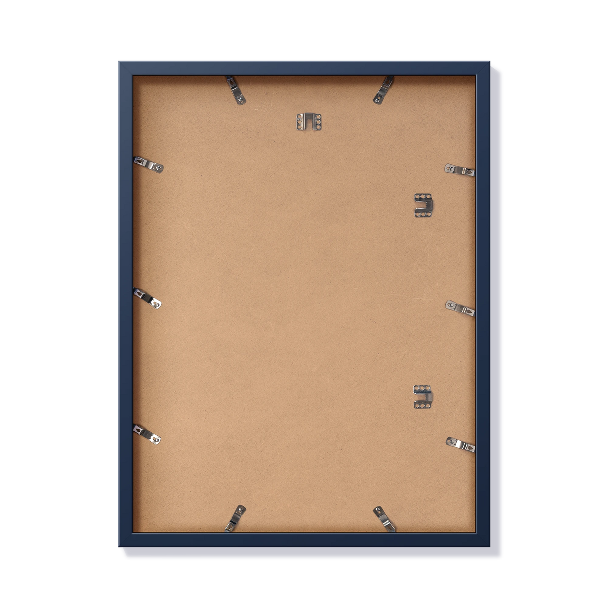 Back of blue 18x24 in frame with hanging hardware