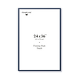 Blue picture frame 24x36 in, front view