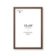 Dark oak picture frame 12x18 in, front view
