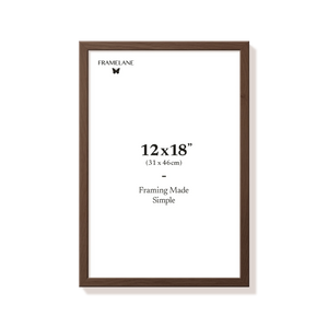 Dark oak picture frame 12x18 in, front view