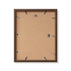 Back of dark oak 16x20 in frame with hanging hardware
