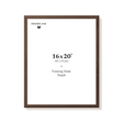 Dark oak picture frame 16x20 in, front view