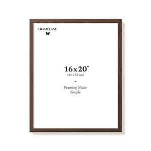 Dark oak picture frame 16x20 in, front view