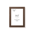 Dark oak picture frame 5x7 in, front view
