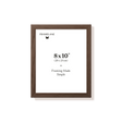Dark oak picture frame 8x10 in, front view