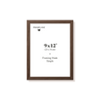 Dark oak picture frame 9x12 in, front view