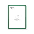 Forest green picture frame 12x16 in, front view
