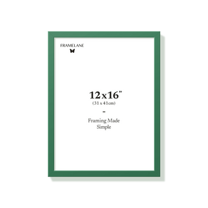 Forest green picture frame 12x16 in, front view