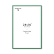 Forest green picture frame 24x36 in, front view