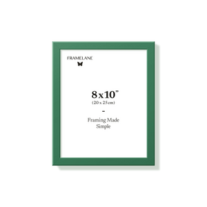 Forest green picture frame 8x10 in, front view