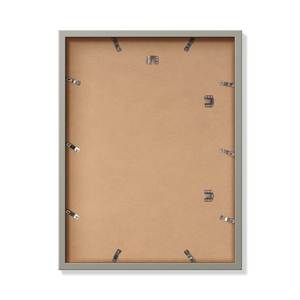Back of gray 18x24 in frame with hanging hardware