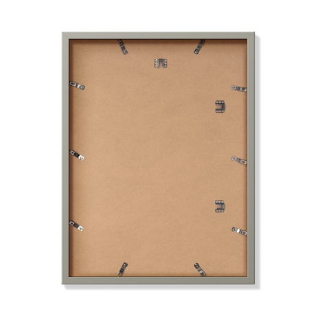 Back of gray 18x24 in frame with hanging hardware
